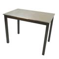 Carolina Chair & Table Co Black Carter Steel Top Bar Table CF2242B